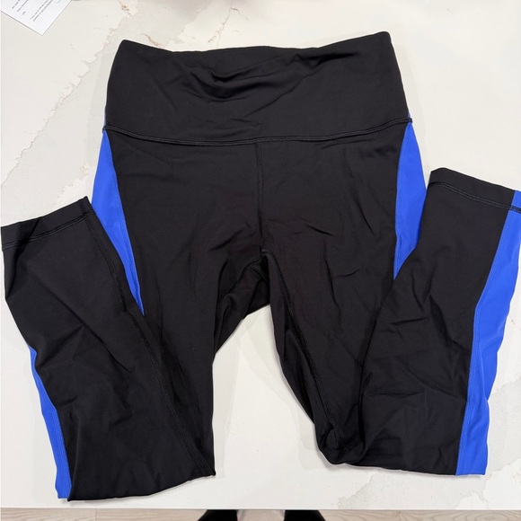 lululemon athletica Pants - lululemon athletica Black and Blue Leggings